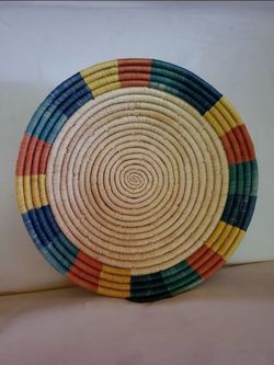 Vintage Coiled Basket Bowl