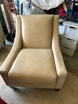 Tan Leather Accent/2chairs for $80.00