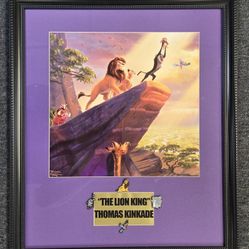 Thomas Kinkade The Lion King Framed Art 