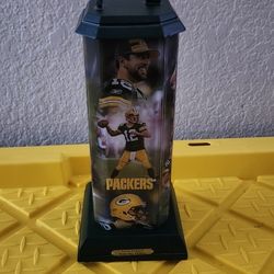 AARON RODGERS GREEN BAY PACKERS NFL LEGENDS ILLUMINATED SCULPTURE FIGURE STATUE LAMP