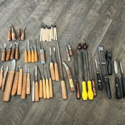 52 Piece Set Vintage Wood Working Set