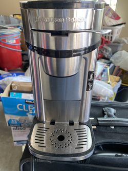 Hamilton Beach Single Serve Scoop Coffee Maker, 14oz, Stainless Steel (49981)