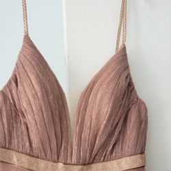 Rose gold dress