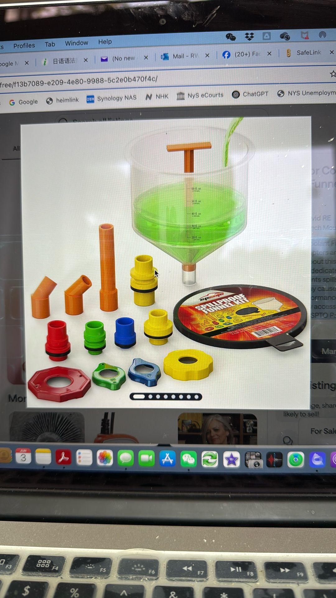 Radiator Coolant Filling Funnel Kit 