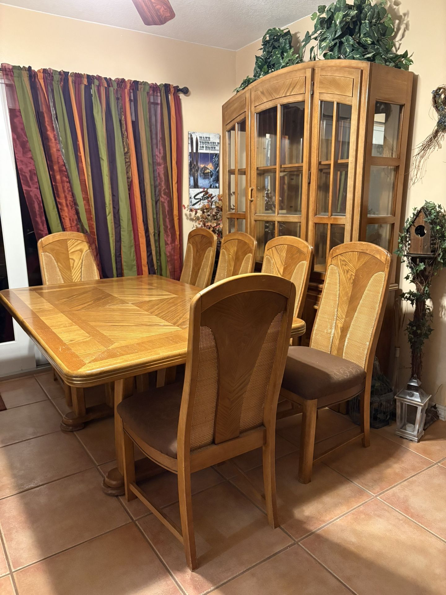 Dining Room Set And Cabinet