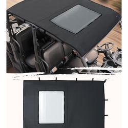 Defender MAX HD10 Roof UTV Soft Roof Top Compatible with Can-Am Defender MAX HD10 HD9 HD8 HD7 DSP XT XMR 2016-2024 Defender Max HD 10 Accessories Fit 
