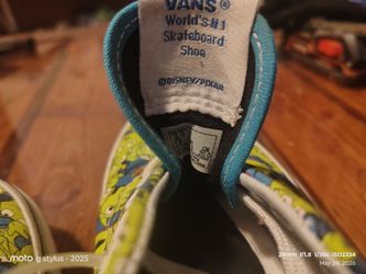 Disney -Pixar collaboration "toy story " green aliens vans .