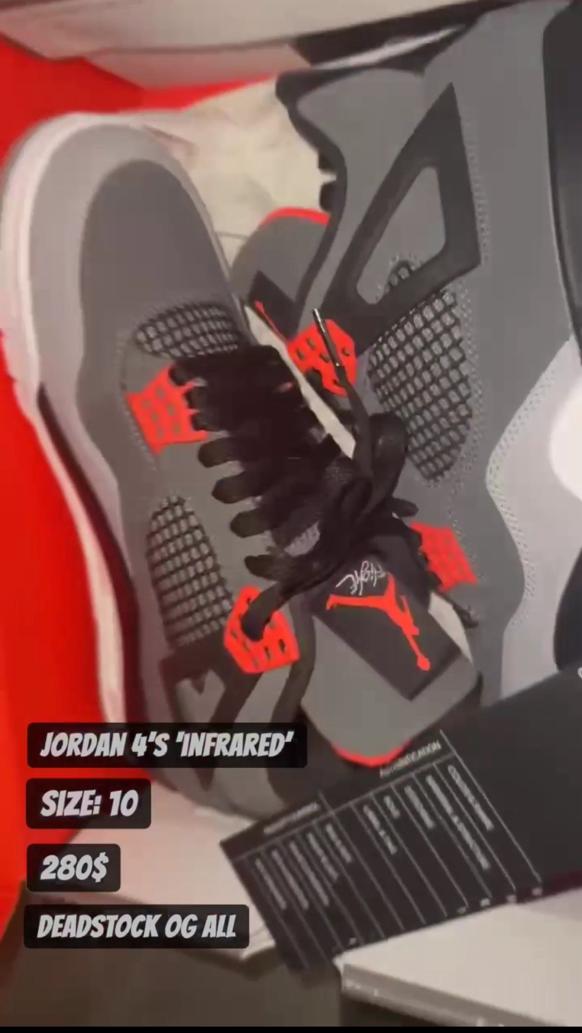 Air Jordan 4 Retro ‘infrared’