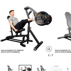 Powertec Leg Press W/Adjustable FID Bench