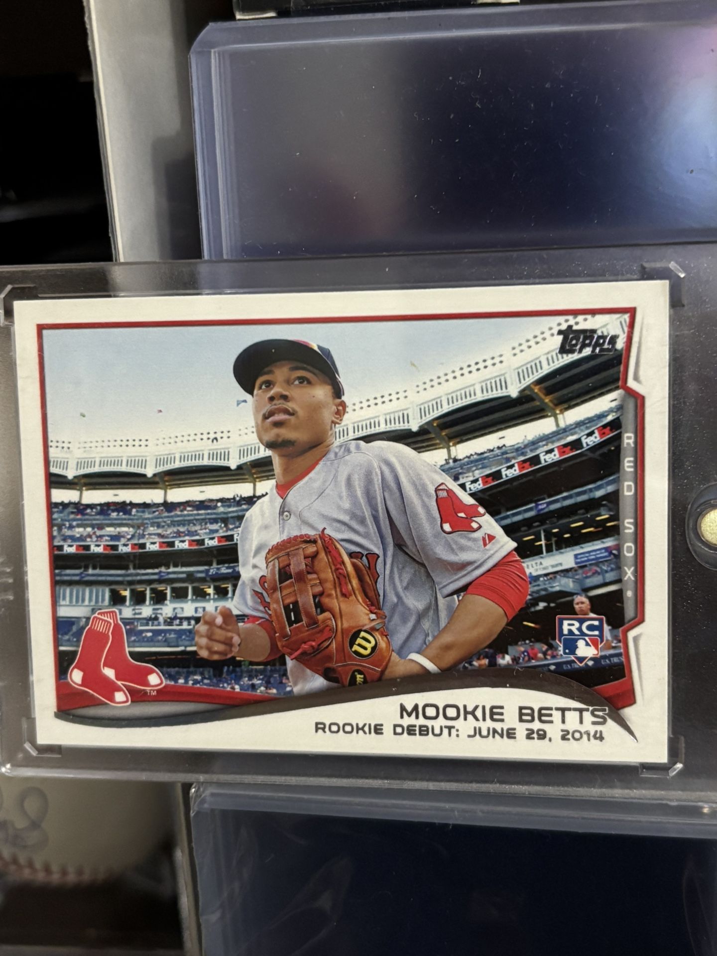 2014 Topps Update Rookie Debut Mookie Betts Card Baseball