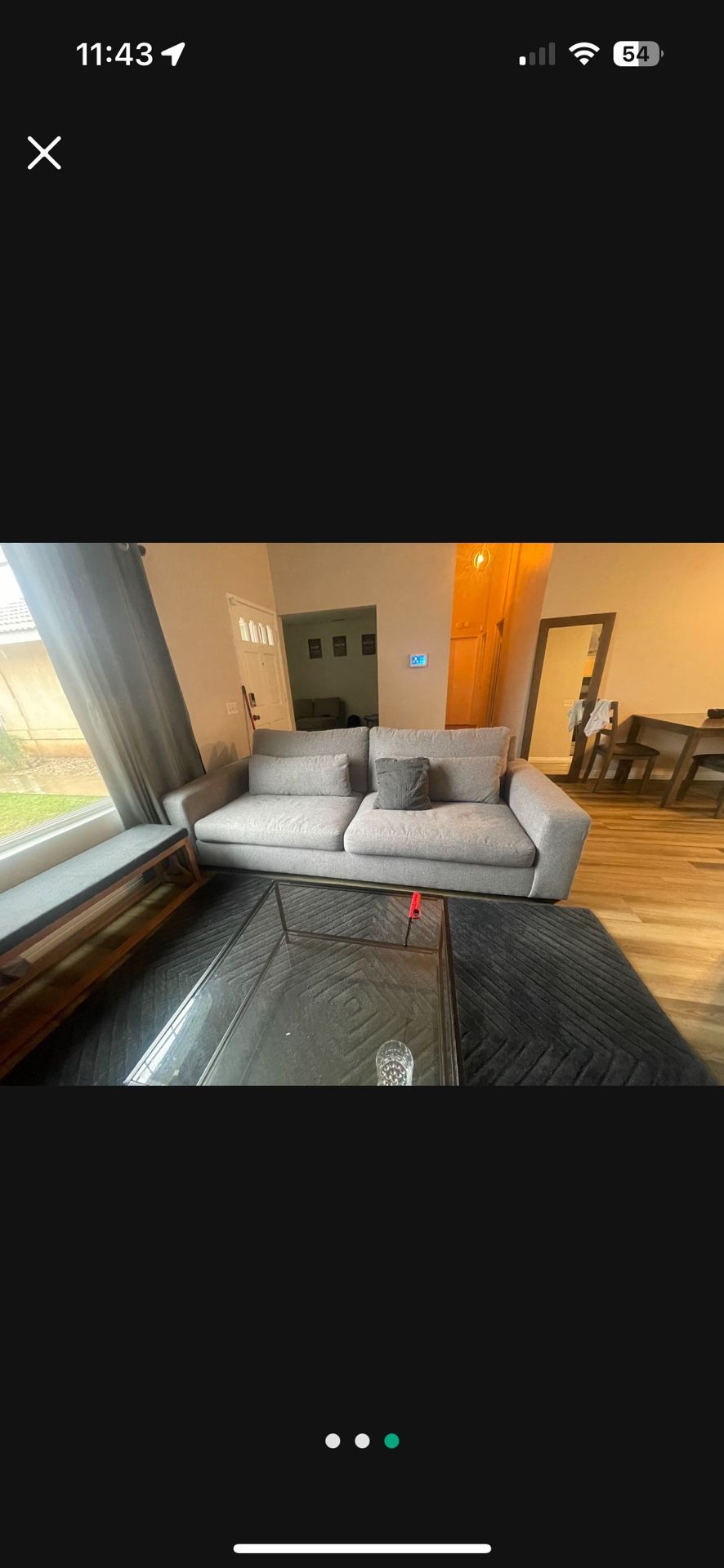 Pottery Barn Couch (grey)