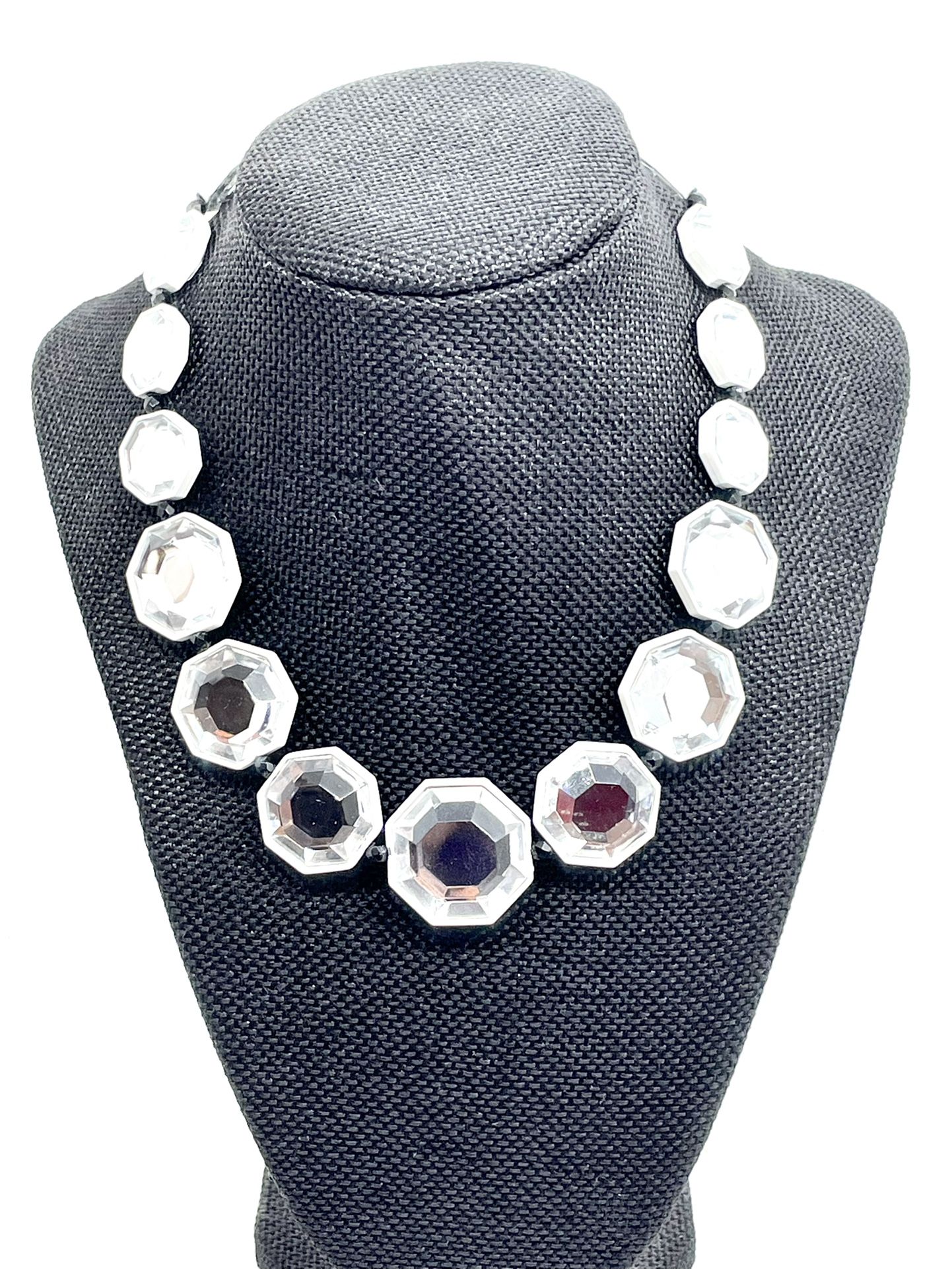 Mirrored Octagon Necklace 