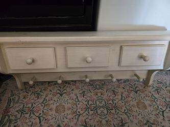 Pottery barn kids shelf with hooks