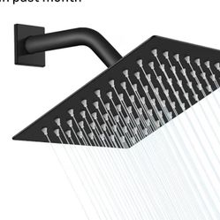 Shower Faucet with Valve, Single-Handle Rainfall Shower Head, Matte Black Shower Head for Bathroom Asking $40 