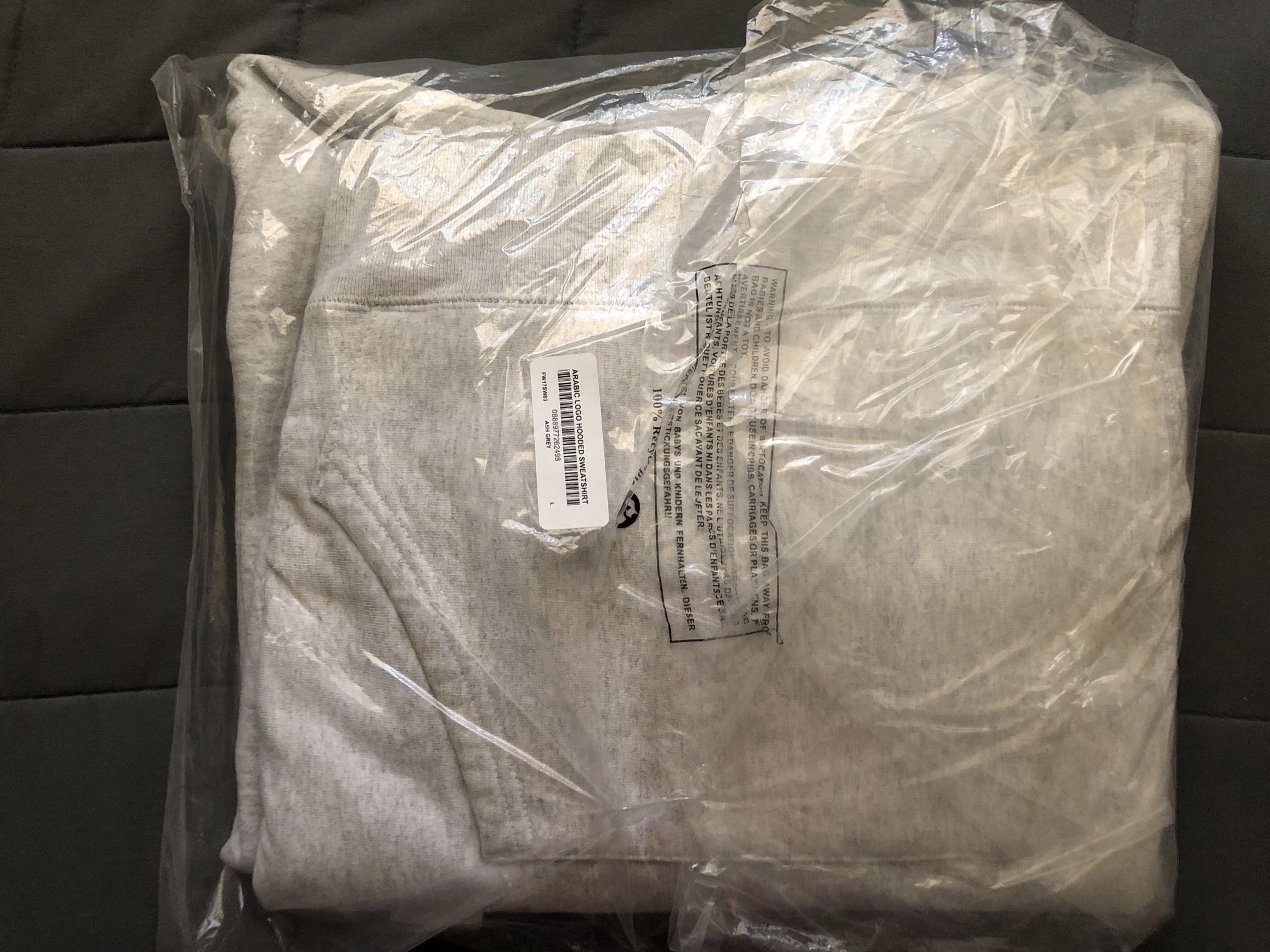 Supreme Arabic Gray Hoodie Size 2XL 100% Authentic for Sale in San Jose, CA  - OfferUp