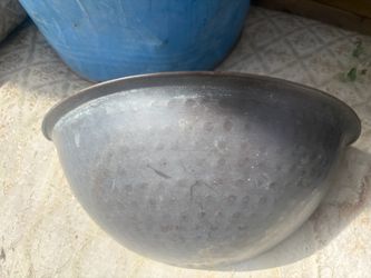 Vintage Hammered Copper Bronze Wall Pocket Planter