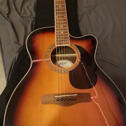 Mitchell O120CESB Auditorium Acoustic-Electric Guitar 3-Color Sunburst