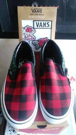 Vans Slip On "Buffalo" Sizes 4Y & 7Y