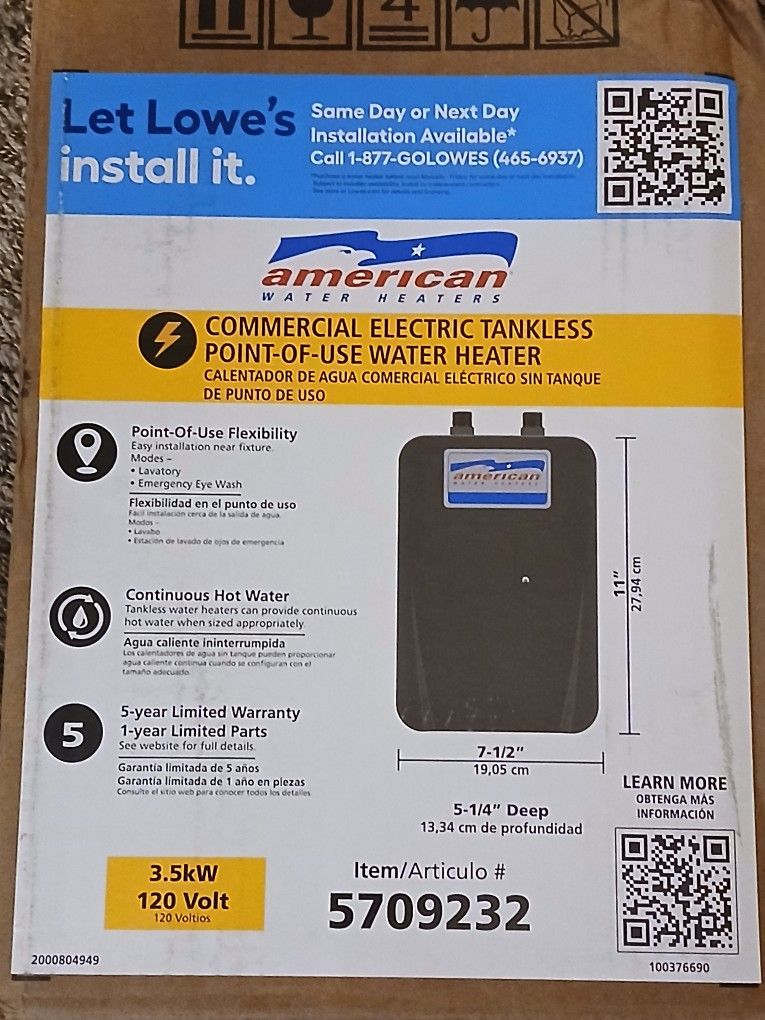 Electric Tankless Water Heater