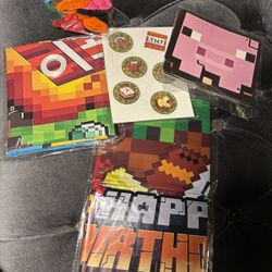 Minecraft Birthday Decor 