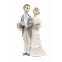 NY: Vintage Spanish Porcelain Bride & Groom Figurine