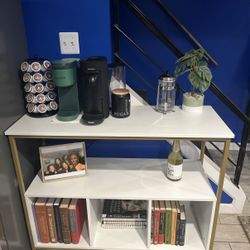 Bookshelf Organizer/ Coffee Bar With Storage 