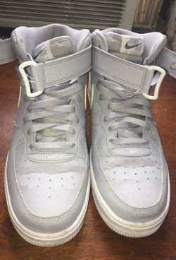 GRAY AIR FORCE 1S HIGHTOP SIZE10