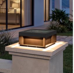 MVBT 12" Solar Post Lights Outdoor, Solar Pillar Lights Outdoor Waterproof 2800K LED Solar Column Lights Outdoor Large, Dusk to Dawn Modern Pillar Lig