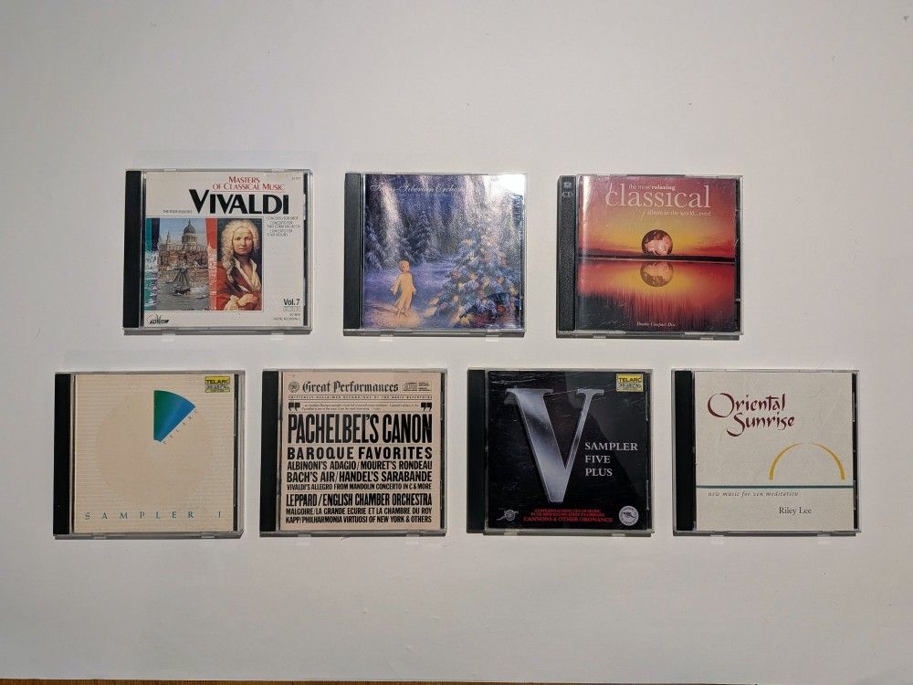 classical music CDs (7 of them, one is double CD)