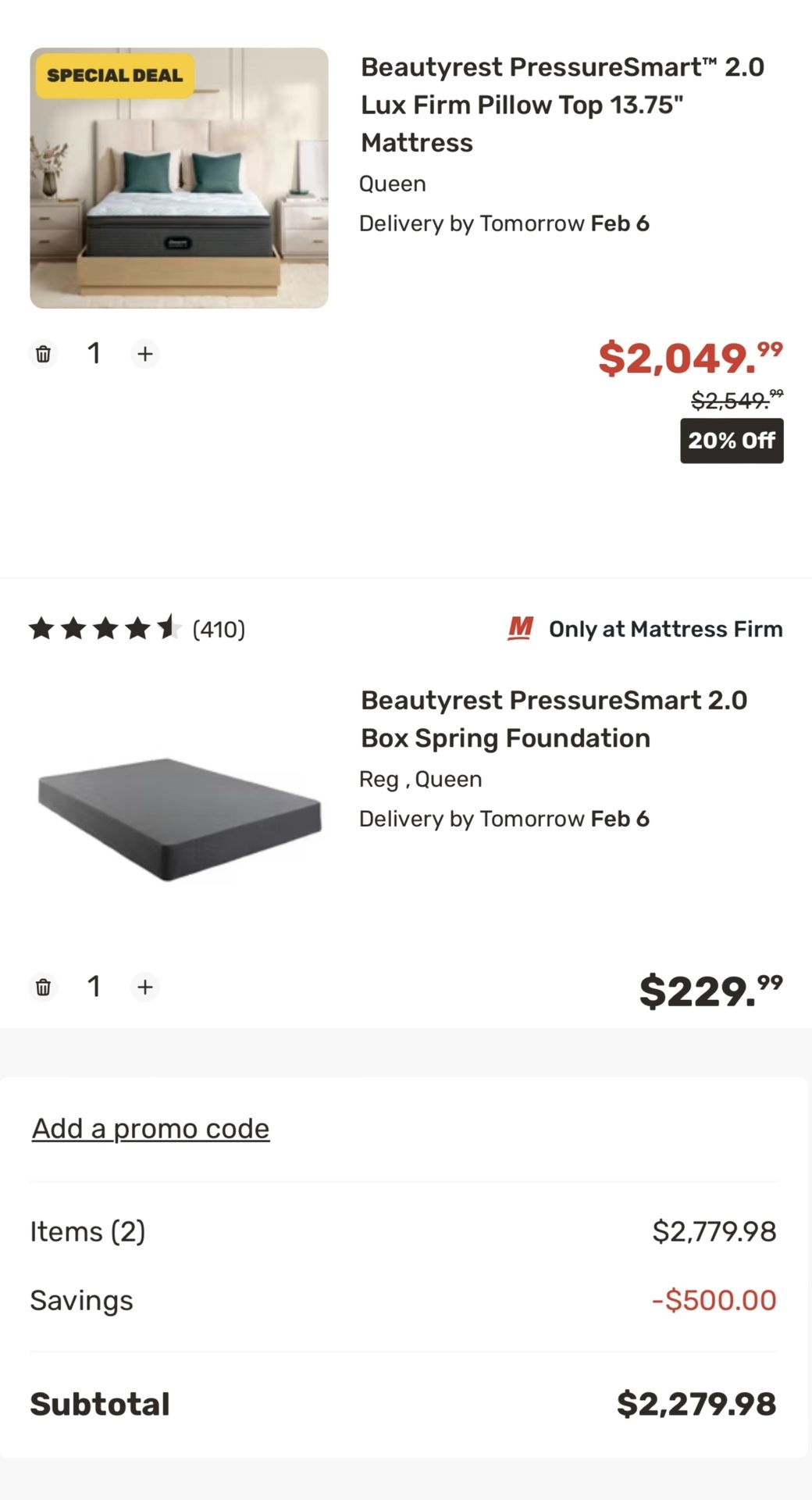 Brand New Queen Size Pillow Top Simmons Beautyrest Pressure Smart 2.0 for Sale in Modesto, CA