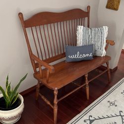 Amish Wood Benchseat