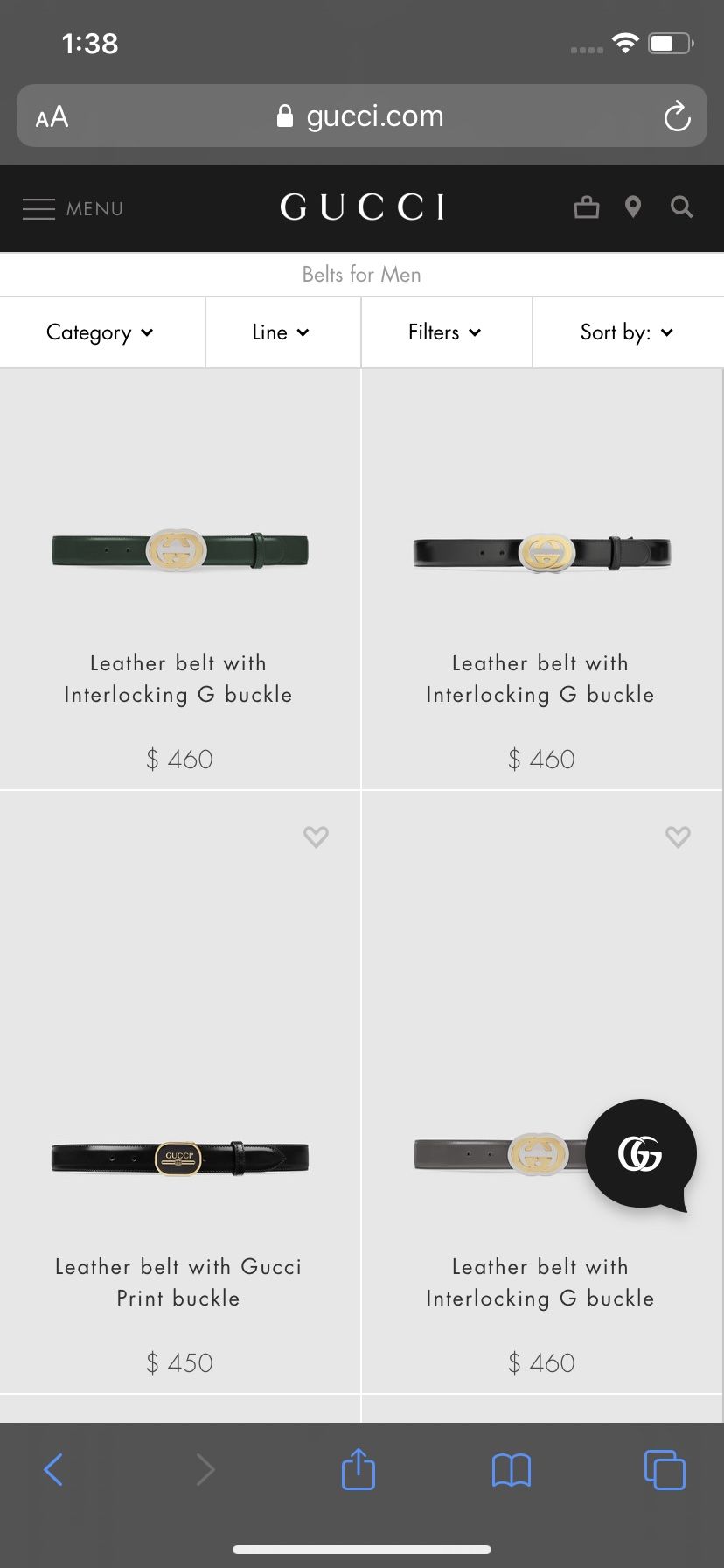 GUCCI BELT