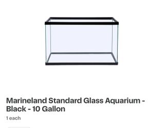 Ten gallon fish tank or terrarium