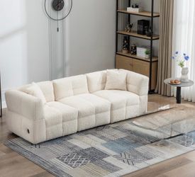 White couch sofa