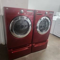 👌LG SET STEAM WASHER AND ELECTRIC DRYER WITH WARRANTY 