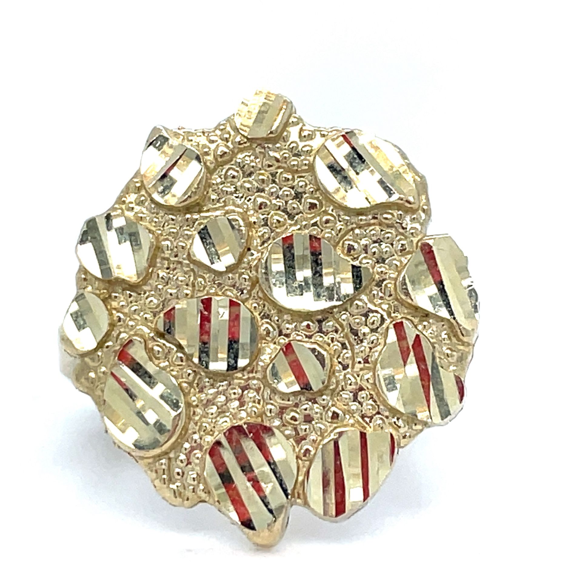 10Kt Yellow Gold Nugget Ring 3.20g Size 7 200360/21