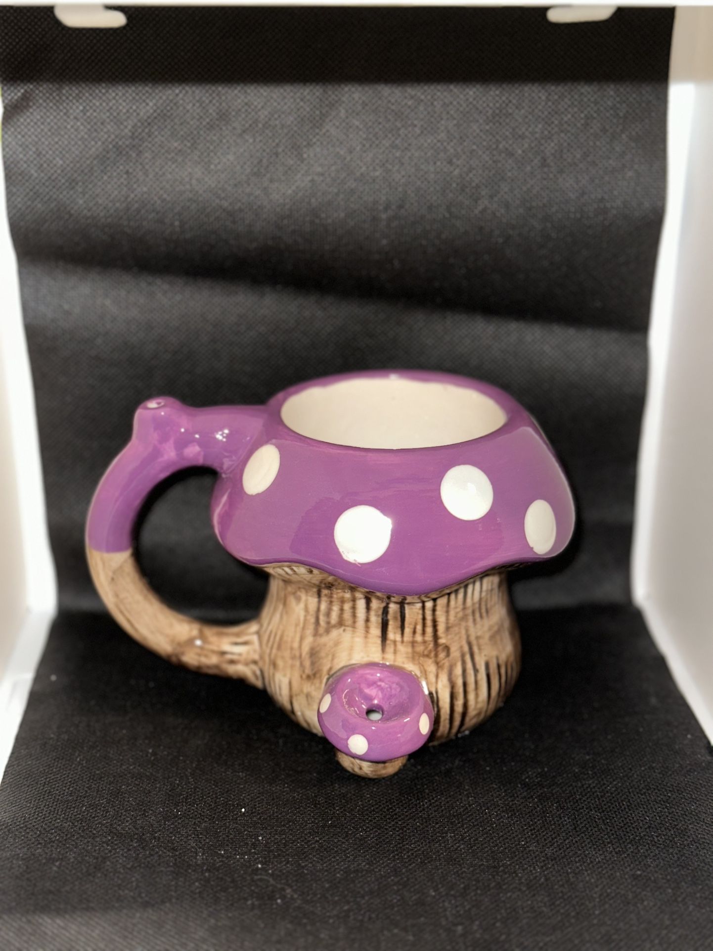 Purple Mushroom Mug Pipe
