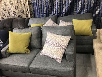 Sofa and Loveseat and ottoman