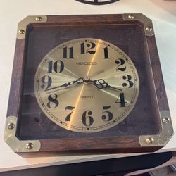 Mid Century Mercedes Clock 