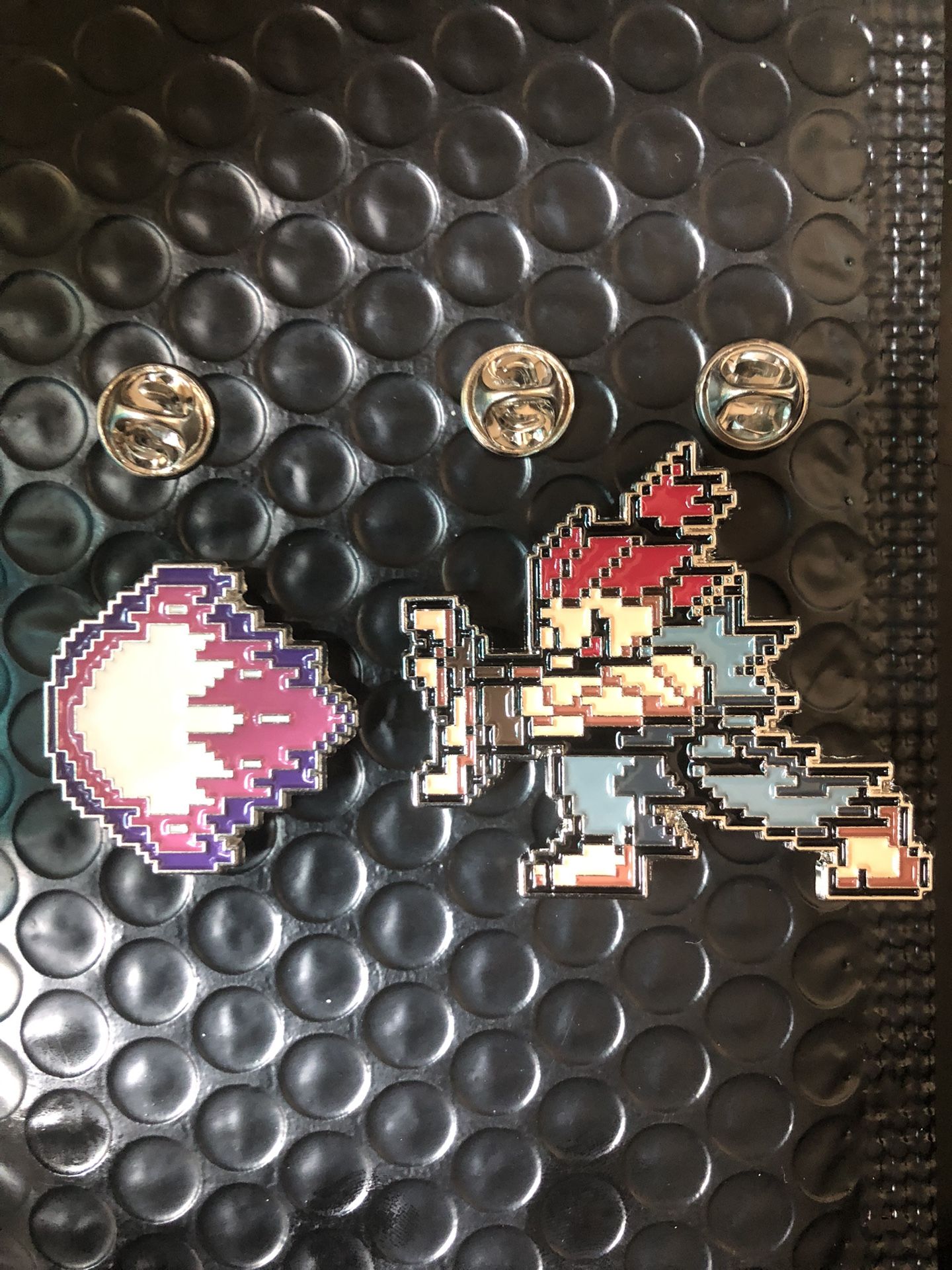 Street Fighter Inspired Collectible Pin Akuma doing Hadoken