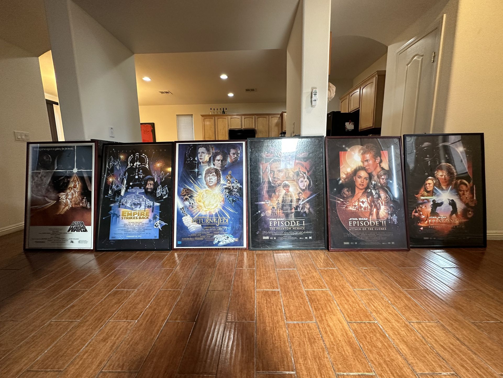 Star Wars Framed Movie Posters 1-6