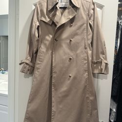 Alison Did Trench Rain Coast Like New Petite Size 6