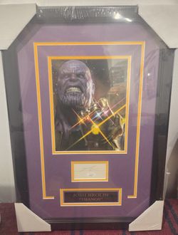 Josh Brolin Signed Cut Deluxe Framed 8x10