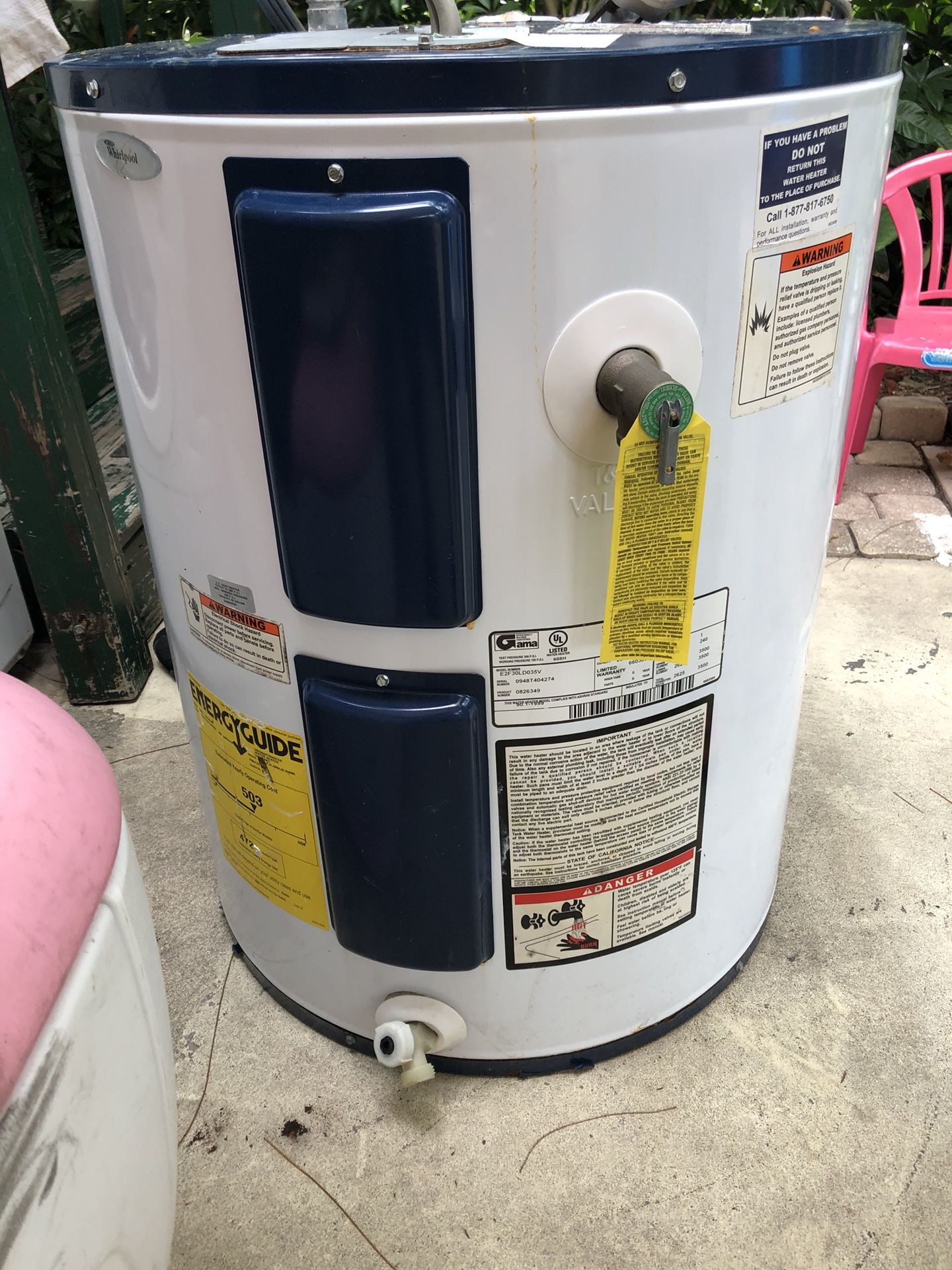 Water heater 40 gallones