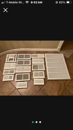 Air Vent Grills 15 Total Various Sizes