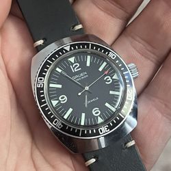 1960’s Gruen Diving Watch New Old Stock Big Case Beautiful Dial Great Diver!
