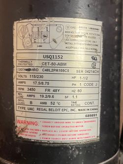 WATER PUMP  VOLTS 115/230  AMPS 17.5/8.75