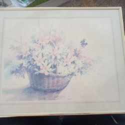 Basket Of Pretty Flowers Picture