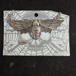 Kreepsville 666 Death Head Moth Necklace Choker