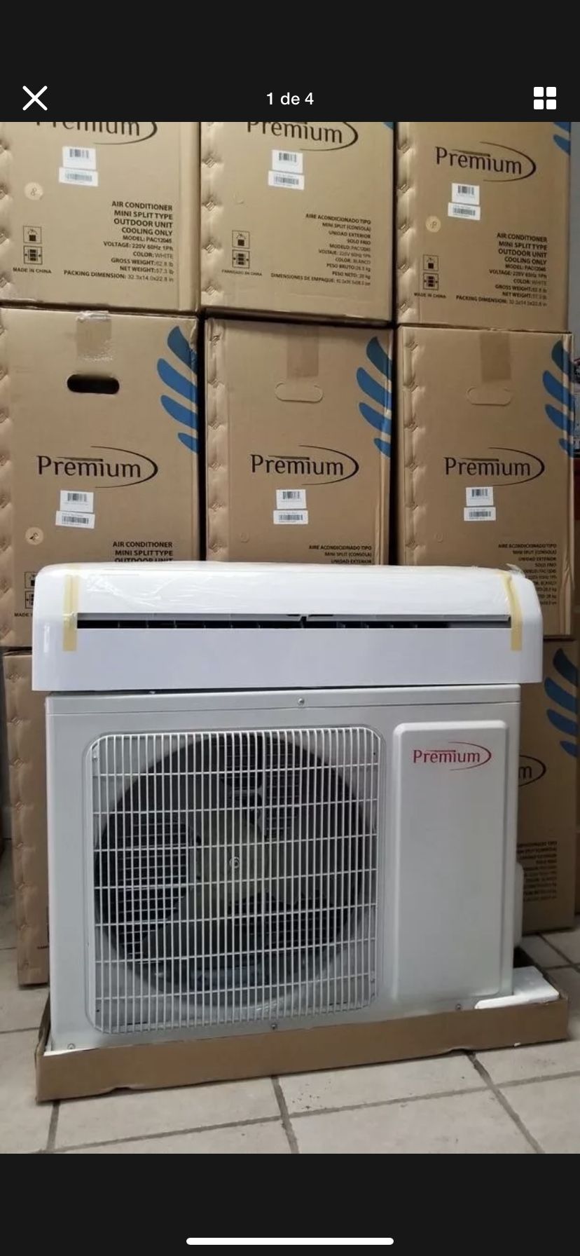Mini split 12000 btu 110 volt.